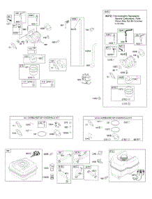 Carburetor, Fuel Supply parts for Briggs & Stratton Engine 12T102-0141-F8 from AppliancePartsPros.com