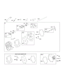 Cylinder Head parts for Briggs & Stratton Engine 12T212-0560-F8 from AppliancePartsPros.com