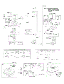 Carburetor, Fuel Supply parts for Briggs & Stratton Engine 12T432-0120-F8 from AppliancePartsPros.com