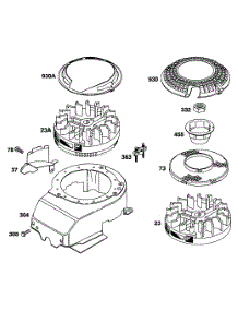 Blower Hsg, Flywheels parts for Briggs & Stratton Engine 12T702-0663-99 from AppliancePartsPros.com