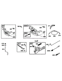Controls, Brake parts for Briggs & Stratton Engine 12T702-0663-99 from AppliancePartsPros.com