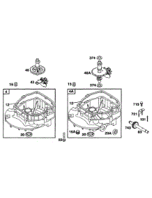 Sump Bases, Cams parts for Briggs & Stratton Engine 12T707-0670-99 from AppliancePartsPros.com