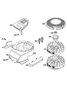 Blower Hsg, Flywheels parts for Briggs & Stratton Engine 12T802-1566-21 from AppliancePartsPros.com