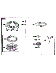 Rewind Assy parts for Briggs & Stratton Engine 12T807-0807-99 from AppliancePartsPros.com