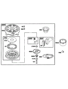 Rewind Assy parts for Briggs & Stratton Engine 12T807-1162-01 from AppliancePartsPros.com