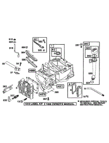 Cylinder, Head, Oil Fill parts for Briggs & Stratton Engine 12T887-1568-21 from AppliancePartsPros.com