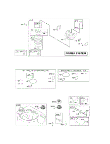 Carburetor, Fuel Supply parts for Briggs & Stratton Engine 12V809-1783-B1 from AppliancePartsPros.com