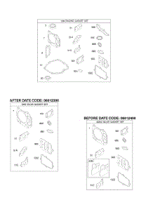 Engine Gasket Set, Valve Gasket Set parts for Briggs & Stratton Engine 12Y602-0110-E1 from AppliancePartsPros.com