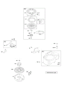 Rewind, Ignition, Flywheel, Blower Housing parts for Briggs & Stratton Engine 12Y602-0110-E5 from AppliancePartsPros.com