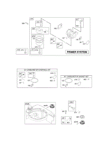 Carburetor, Fuel Supply parts for Briggs & Stratton Engine 12Y802-0110-B1 from AppliancePartsPros.com