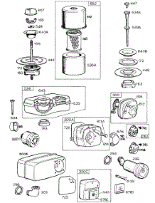 Air Cleaner Groups, Mufflers parts for Briggs & Stratton Engine 130202-2179-99 from AppliancePartsPros.com