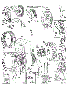 Blower Hsg,Flywheel,Rewind parts for Briggs & Stratton Engine 130202-3142-99 from AppliancePartsPros.com