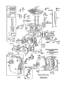 Cylinder,Gearcase,Piston Grp parts for Briggs & Stratton Engine 130212-1735-01 from AppliancePartsPros.com
