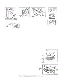 Mufflers, Deflectors, Elect. parts for Briggs & Stratton Engine 130702-4001-01 from AppliancePartsPros.com