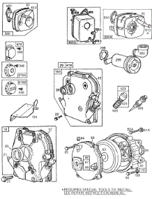 Mufflers,Gear Case,Crankcase parts for Briggs & Stratton Engine 131232-0186-01 from AppliancePartsPros.com