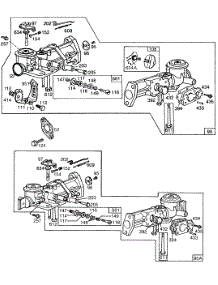 Carburetor Assemblies parts for Briggs & Stratton Engine 131232-0243-01 from AppliancePartsPros.com