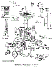 Cylinder,Cylinder Hd,Piston parts for Briggs & Stratton Engine 131232-2035-03 from AppliancePartsPros.com