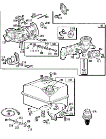 Carburetor & Fuel Tank Assy parts for Briggs & Stratton Engine 131232-2136-02 from AppliancePartsPros.com