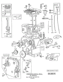 Cylinder,Cylinder Hd,Piston parts for Briggs & Stratton Engine 132232-0115-01 from AppliancePartsPros.com
