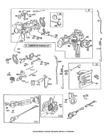Carburetor,Oil Gard,Controls parts for Briggs & Stratton Engine 132252-0302-01 from AppliancePartsPros.com