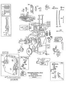 Cyl, Piston, Oil Fill,Crnkcse parts for Briggs & Stratton Engine 132432-0203-01 from AppliancePartsPros.com