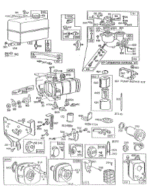 Fuel Tanks,Mufflers,Carb Assy parts for Briggs & Stratton Engine 132432-0203-01 from AppliancePartsPros.com