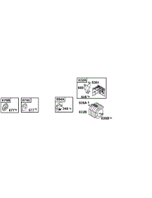 Muffler Guards parts for Briggs & Stratton Engine 133212-0113-01 from AppliancePartsPros.com