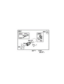 Electric Starter parts for Briggs & Stratton Engine 133232-0013-01 from AppliancePartsPros.com