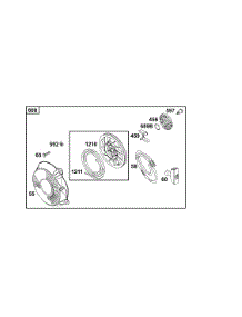 Rewind Group parts for Briggs & Stratton Engine 133232-0150-02 from AppliancePartsPros.com