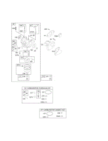 Carburetor Group, Kits / Gasket Sets-Carburetor parts for Briggs & Stratton Engine 133432-0072-01 from AppliancePartsPros.com