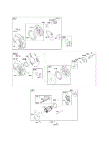 Electric Starter, Rewind Group parts for Briggs & Stratton Engine 133432-0072-01 from AppliancePartsPros.com