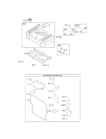 Fuel Tank Group, Kits / Gasket Sets-Engine parts for Briggs & Stratton Engine 133437-1050-B1 from AppliancePartsPros.com