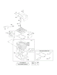 Cylinder, Head, Kits / Gaskets Sets - Valves parts for Briggs & Stratton Engine 133452-1049-B3 from AppliancePartsPros.com