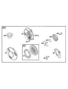 Rewind Assy parts for Briggs & Stratton Engine 133702-0126-99 from AppliancePartsPros.com