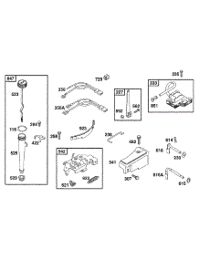 Oilfill,Controls,Brake,Elect parts for Briggs & Stratton Engine 133702-0142-01 from AppliancePartsPros.com