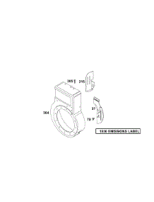 Blower Housing parts for Briggs & Stratton Engine 134202-1114-E1 from AppliancePartsPros.com