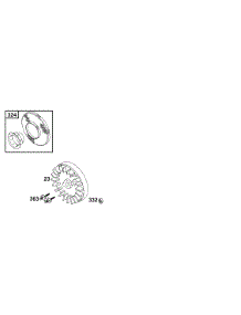 Flywheel parts for Briggs & Stratton Engine 134202-1114-E1 from AppliancePartsPros.com