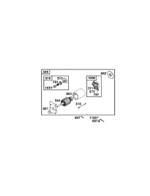 Electric Starter parts for Briggs & Stratton Engine 135202-0281-01 from AppliancePartsPros.com