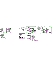 Muffler Groups 2 parts for Briggs & Stratton Engine 135202-1015-E1 from AppliancePartsPros.com