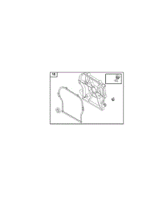 Crankcase Cover / Sump parts for Briggs & Stratton Engine 135212-0747-A1 from AppliancePartsPros.com