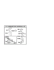 Kits / Gasket Sets - Carburetor parts for Briggs & Stratton Engine 135212-0747-A1 from AppliancePartsPros.com