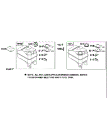 Fuel Tank Group parts for Briggs & Stratton Engine 135232-0125-01 from AppliancePartsPros.com