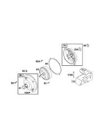 Gear Reduction Group / Sno-Gard parts for Briggs & Stratton Engine 135292-1260-E1 from AppliancePartsPros.com