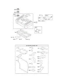 Fuel Tank Group, Kits / Gasket Sets-Engine parts for Briggs & Stratton Engine 135432-0023-01 from AppliancePartsPros.com
