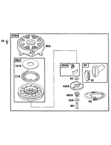 Rewind Assembly parts for Briggs & Stratton Engine 135702-0016-01 from AppliancePartsPros.com