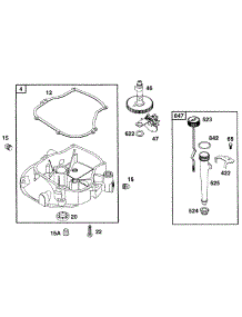 Sump Base Assy, Oil Fill parts for Briggs & Stratton Engine 135702-0016-01 from AppliancePartsPros.com