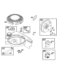 Fuel Tank, Muffler Grp parts for Briggs & Stratton Engine 135702-0102-01 from AppliancePartsPros.com