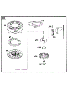 Rewind Assembly parts for Briggs & Stratton Engine 135702-0119-99 from AppliancePartsPros.com