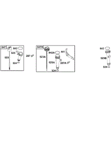 Oil Group parts for Briggs & Stratton Engine 136232-0131-01 from AppliancePartsPros.com
