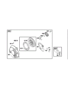 Rewind Group parts for Briggs & Stratton Engine 136232-0151-01 from AppliancePartsPros.com